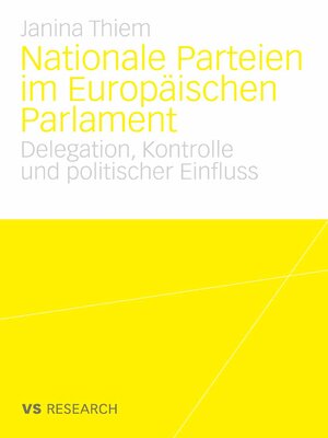 cover image of Nationale Parteien im Europäischen Parlament